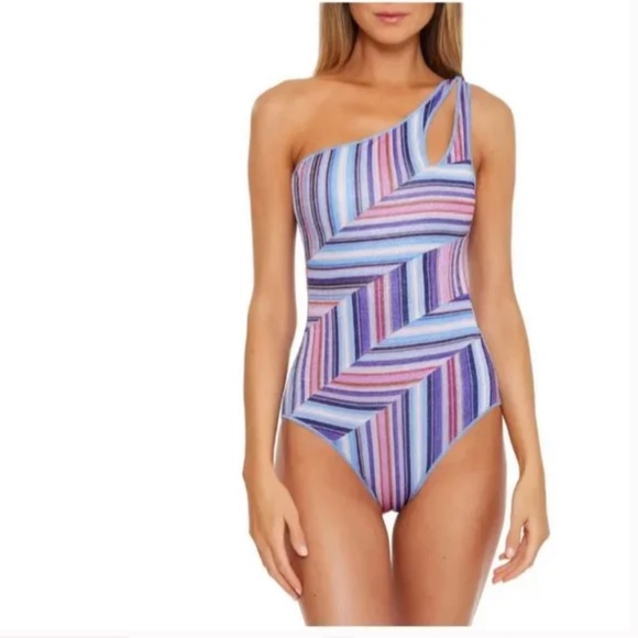 NWT BECCA by Rebecca Virtue SOUTH Coast Arabella Asymmetrical One Piece Swim - Picture 4 of 14